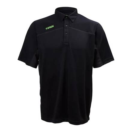 Apache Langley Black Polo Shirt - Medium